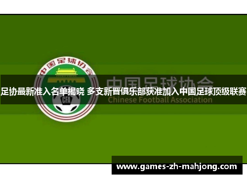 足协最新准入名单揭晓 多支新晋俱乐部获准加入中国足球顶级联赛
